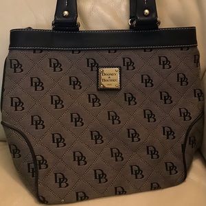 Dooney & Burke Classic Canvas Shoulder Bag.
